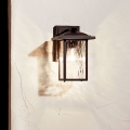 Kichler - Zunanje stensko svetilo CAPPANNA S 1xE27/60W/230V IP44 črna