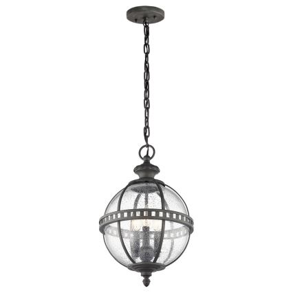 Kichler - Zunanji lestenec na verigi HALLERON 3xE14/60W/230V IP44