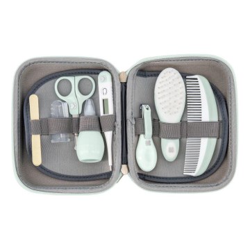 KikkaBoo - Set za nego dojenčka 8 kom. siva/mint