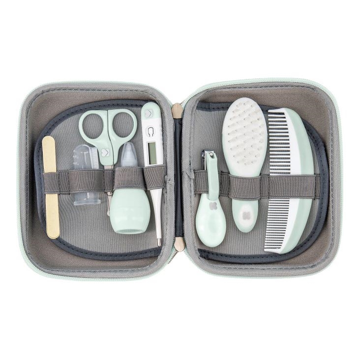 KikkaBoo - Set za nego dojenčka 8 kom. siva/mint