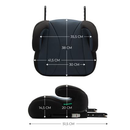 KINDERKRAFT - Avto sedež I-BOOST i-Velikost 135-150 cm črna