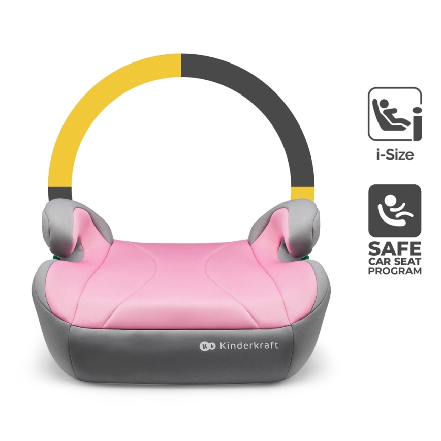 KINDERKRAFT - Avto sedež I-BOOST i-Velikost 135-150 cm roza