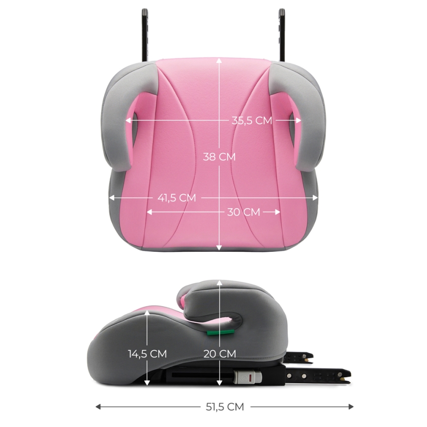 KINDERKRAFT - Avto sedež I-BOOST i-Velikost 135-150 cm roza