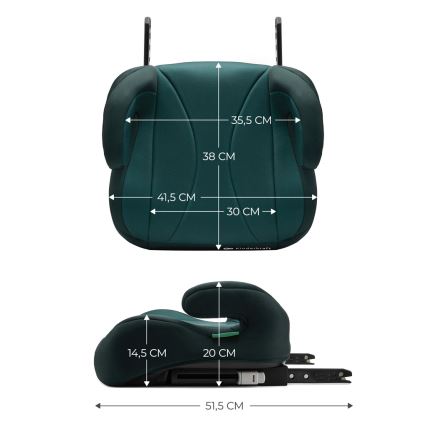 KINDERKRAFT - Avto sedež I-BOOST i-Velikost 135-150 cm zelena