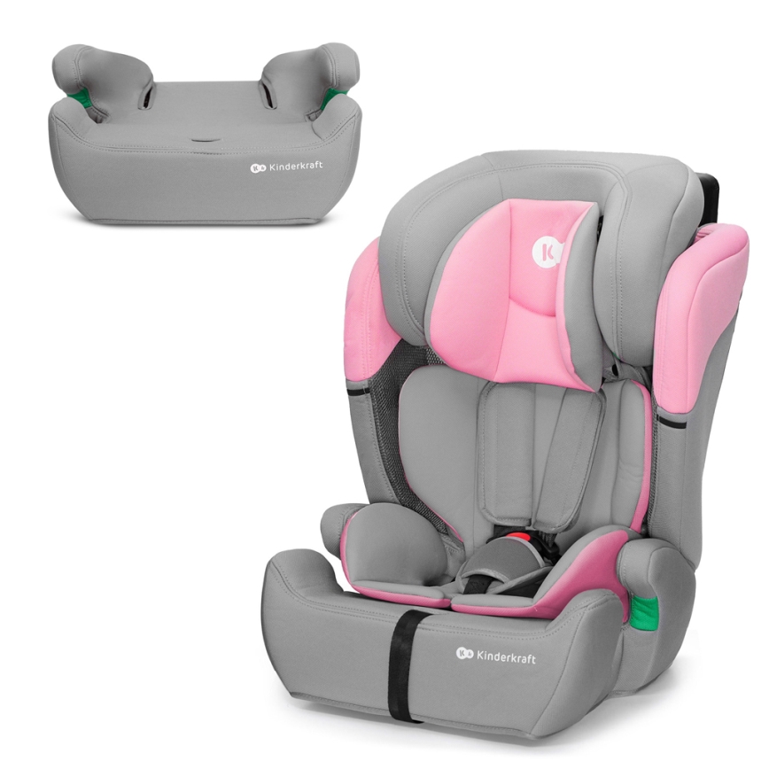 KINDERKRAFT - Avtomobilski sedež COMFORT UP i-Velikost (76-150 cm) siva/roza