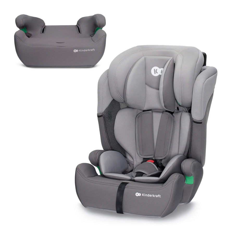 KINDERKRAFT - Avtomobilski sedež COMFORT UP i-Velikost (76-150 cm) svetlo siva