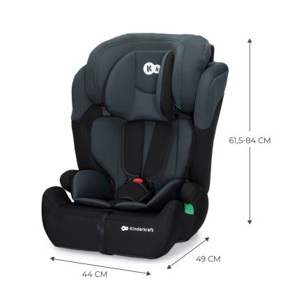 KINDERKRAFT - Avtomobilski sedež COMFORT UP i-Velikost (76-150 cm) temna siva