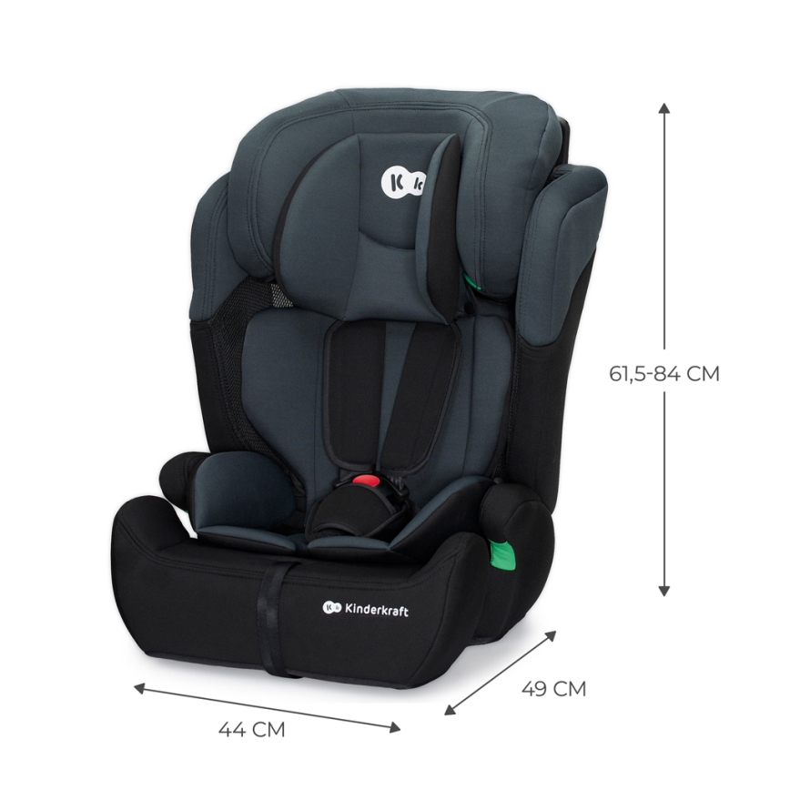 KINDERKRAFT - Avtomobilski sedež COMFORT UP i-Velikost (76-150 cm) temna siva