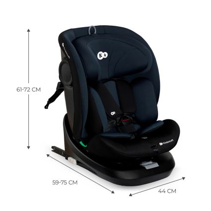 KINDERKRAFT - Avtosedež I-GROW i-Velikost (40-150 cm) črna
