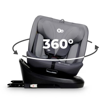 KINDERKRAFT - Avtosedež I-GROW i-Velikost (40-150 cm) siva
