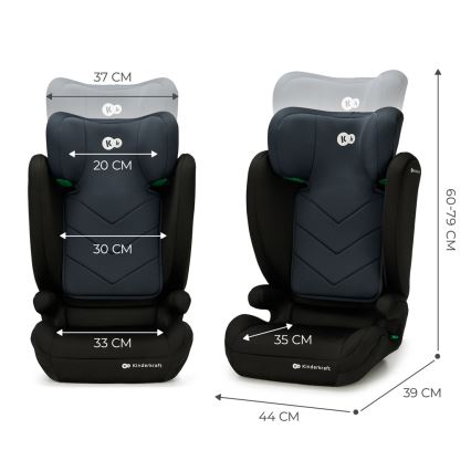 KINDERKRAFT - Avtosedež I-SPARK i-Velikost (100-150 cm) črna