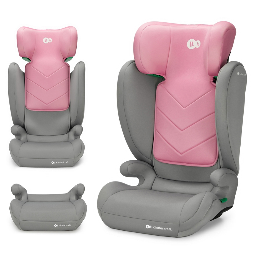 KINDERKRAFT - Avtosedež I-SPARK i-Velikost (100-150 cm) roza