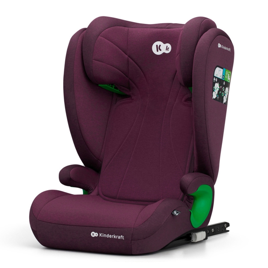 KINDERKRAFT - Avtosedež JUNIOR FIX 2 (100-150 cm) Cherry pearl