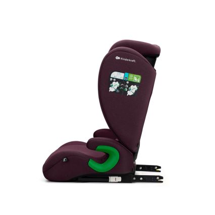 KINDERKRAFT - Avtosedež JUNIOR FIX 2 (100-150 cm) Cherry pearl