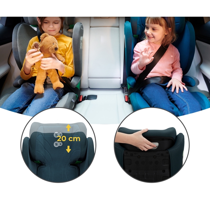 KINDERKRAFT - Avtosedež JUNIOR FIX 2 (100-150 cm) Harbor modra