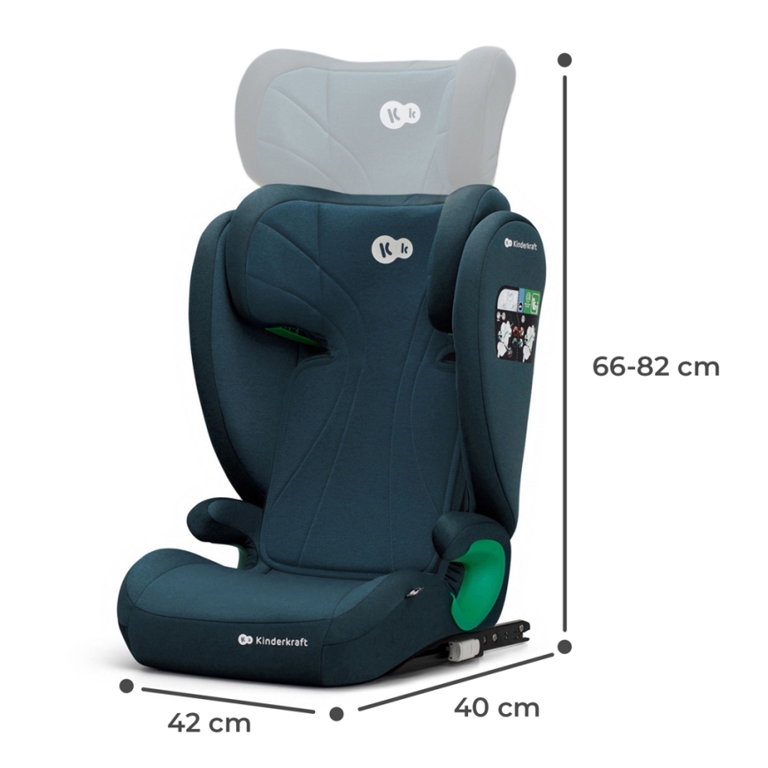 KINDERKRAFT - Avtosedež JUNIOR FIX 2 (100-150 cm) Harbor modra
