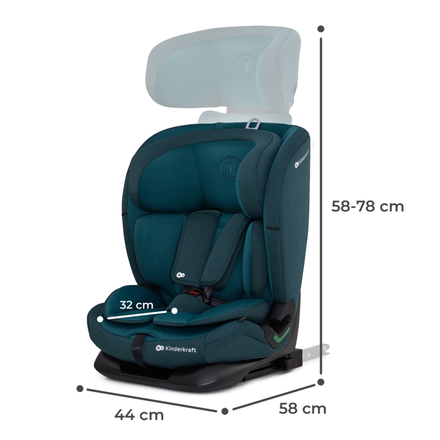KINDERKRAFT - Avtosedež ONETO 3 i-Velikost (76-150 cm) + Isofix Harbor modra