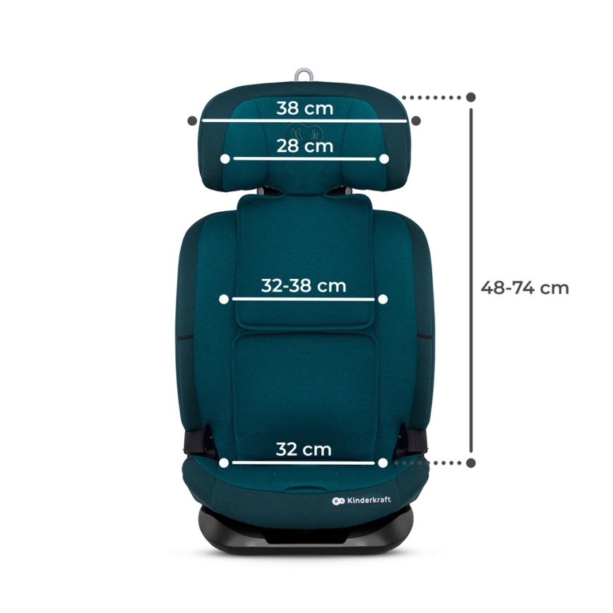 KINDERKRAFT - Avtosedež ONETO 3 i-Velikost (76-150 cm) + Isofix Harbor modra