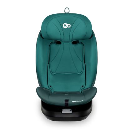 KINDERKRAFT - Avtosedež z vrtljivo bazo I-GROW i-Size 40-150 cm, v turkizni barvi