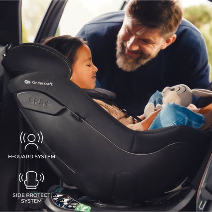 KINDERKRAFT - Avtosedež z vrtljivo bazo I-GUARD PRO i-Size 61-105 cm črn