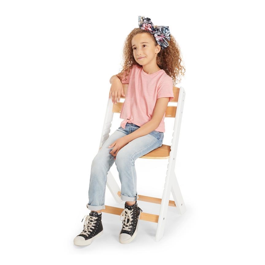 KINDERKRAFT - Jedilni stolček ENOCK bela