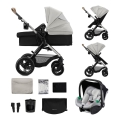 KINDERKRAFT - Kombiniran otroški voziček 3 v 1 MOOV 2 XL Air Grey