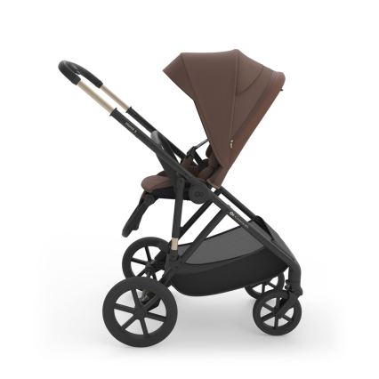 KINDERKRAFT - Kombiniran otroški voziček 3 v 1 PRIME 3 Velvet Mocca
