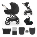 KINDERKRAFT - Kombiniran otroški voziček 3v1 PRIME 3 Venezian Black
