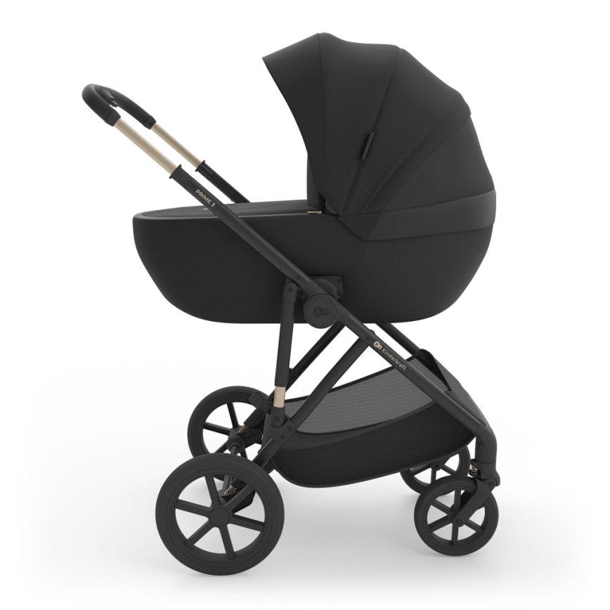 KINDERKRAFT - Kombiniran otroški voziček 3v1 PRIME 3 Venezian Black