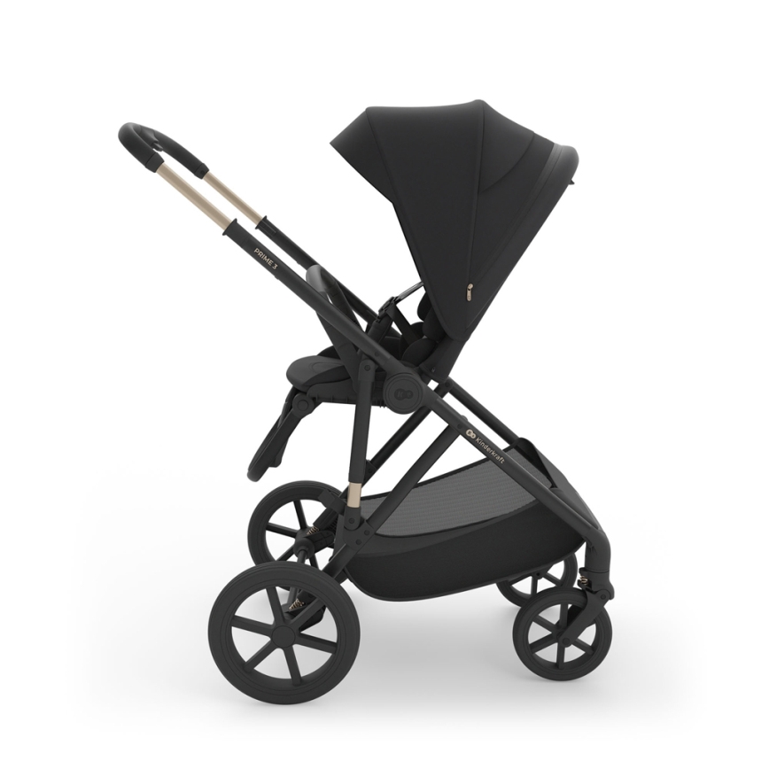 KINDERKRAFT - Kombiniran otroški voziček 3v1 PRIME 3 Venezian Black