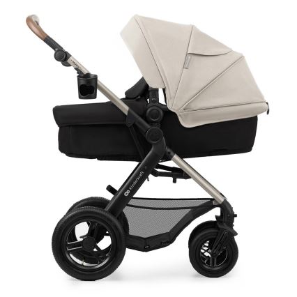 KINDERKRAFT - Kombinirani voziček 3v1 MOOV 2 AIR Moonlight siva + avtosedež MINK PRO