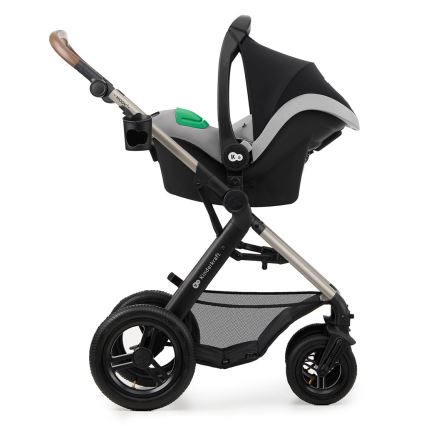 KINDERKRAFT - Kombinirani voziček 3v1 MOOV 2 AIR Moonlight siva + avtosedež MINK PRO