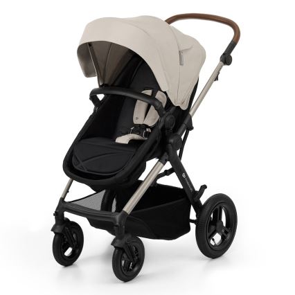 KINDERKRAFT - Kombinirani voziček 3v1 MOOV 2 AIR Moonlight siva + avtosedež MINK PRO