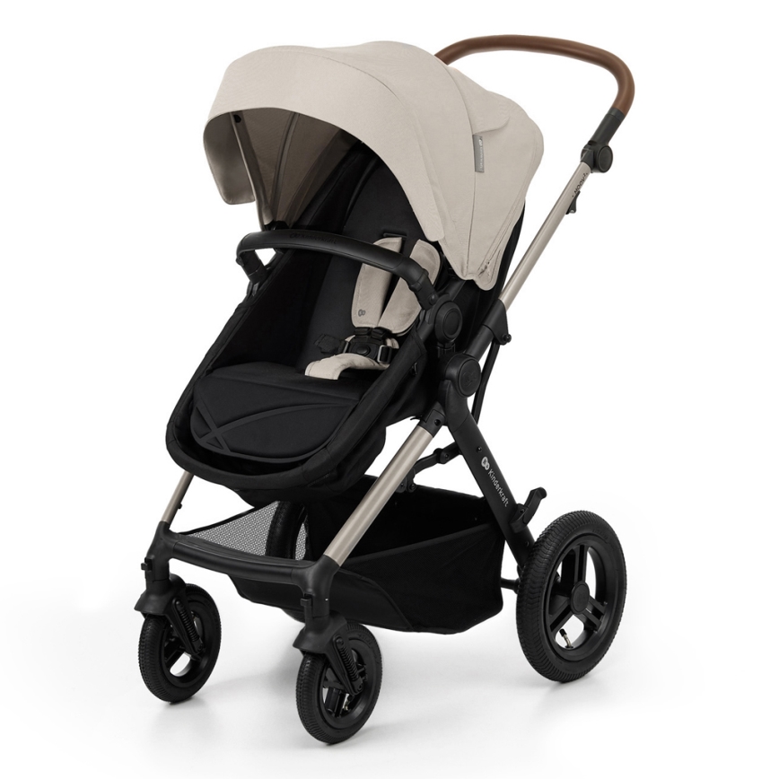 KINDERKRAFT - Kombinirani voziček 3v1 MOOV 2 AIR Moonlight siva + avtosedež MINK PRO