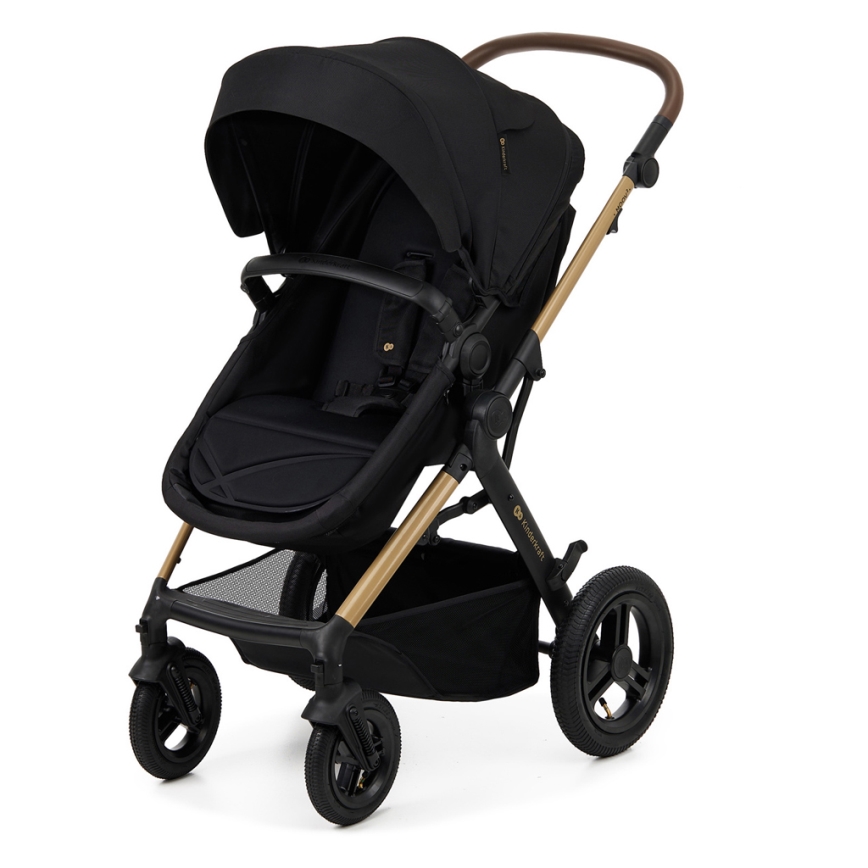 KINDERKRAFT - Kombinirani voziček 3v1 MOOV 2 AIR Pure črna + avto seat MINK PRO