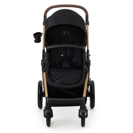 KINDERKRAFT - Kombinirani voziček 3v1 MOOV 2 AIR Pure črna + avto seat MINK PRO