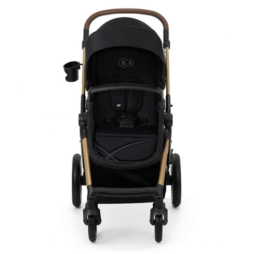 KINDERKRAFT - Kombinirani voziček 3v1 MOOV 2 AIR Pure črna + avto seat MINK PRO