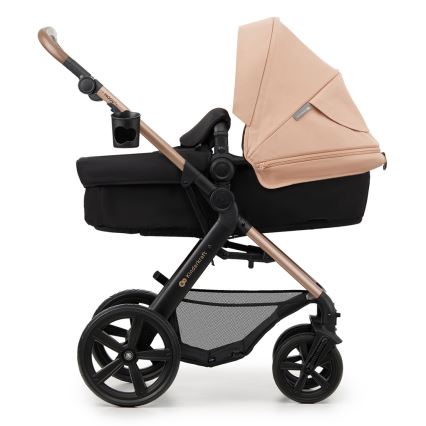 KINDERKRAFT - Kombinirani voziček 3v1 MOOV 2 Sand bež + avto sedež MINK PRO