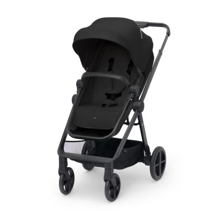 KINDERKRAFT - Kombinirani voziček 3v1 NEWLY Klasik črna  + avtosedež MINK PRO