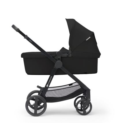 KINDERKRAFT - Kombinirani voziček 3v1 NEWLY Klasik črna  + avtosedež MINK PRO