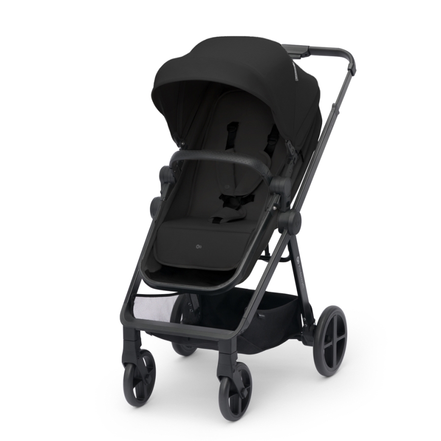 KINDERKRAFT - Kombinirani voziček 4v1 NEWLY Klasik črna + avtosedež MINK PRO z base ISOFIX