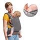 KINDERKRAFT - Nahrbtnik za nošenje dojenčka NINO siva