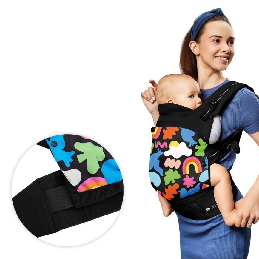 KINDERKRAFT - Nahrbtnik za otroka HUGGY Happy shapes