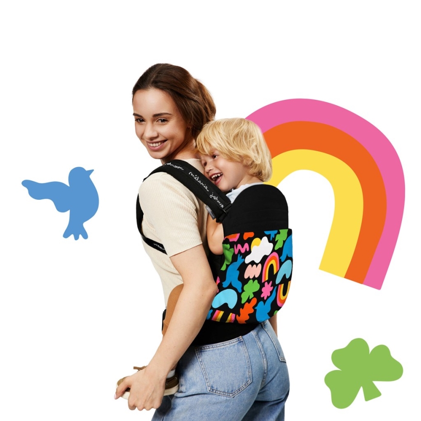 KINDERKRAFT - Nahrbtnik za otroka HUGGY Happy shapes
