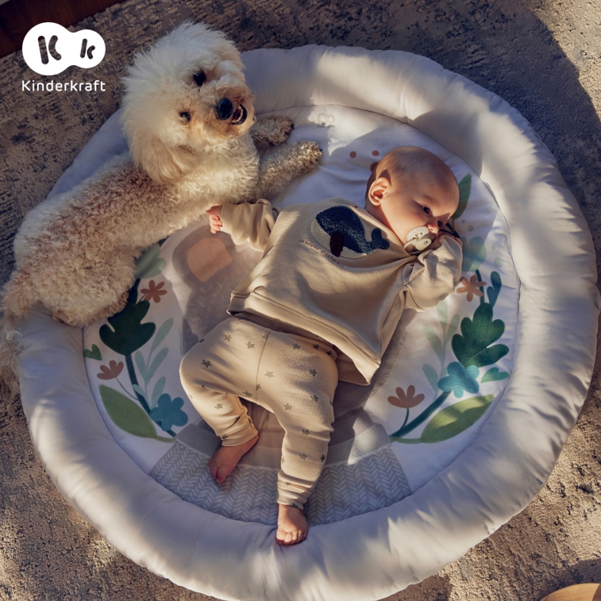 KINDERKRAFT - Otroška igralna podloga COZYPLAY siva