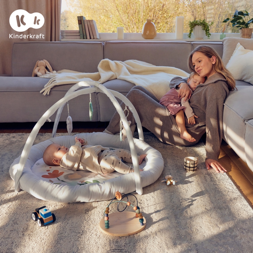 KINDERKRAFT - Otroška igralna podloga COZYPLAY siva
