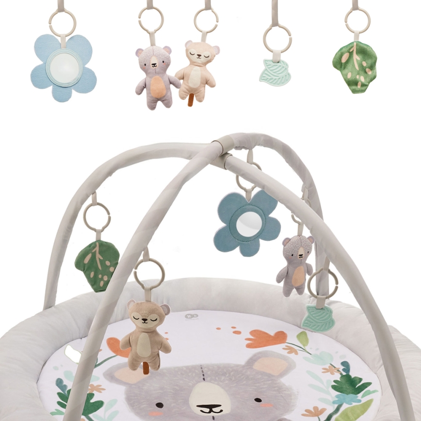 KINDERKRAFT - Otroška igralna podloga COZYPLAY siva