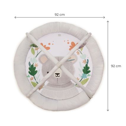 KINDERKRAFT - Otroška igralna podloga COZYPLAY siva