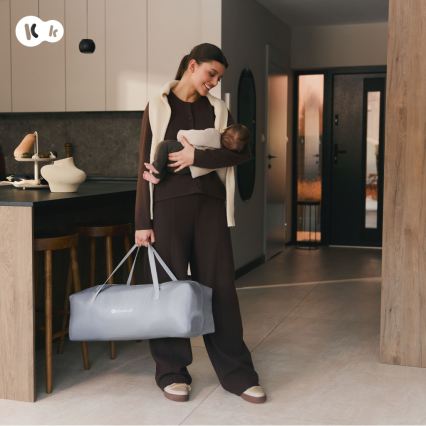 KINDERKRAFT - Otroška ograja ZIKI, siva