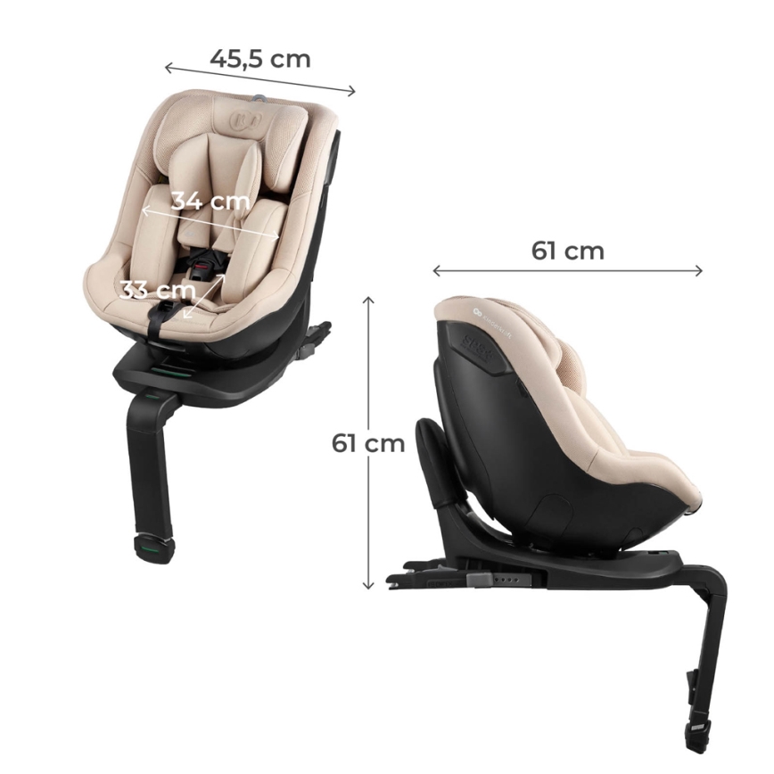 KINDERKRAFT - Otroški avtosedež I-GUARD i-Size 40-105 cm bež